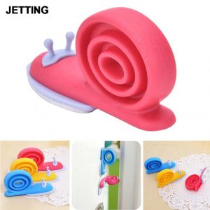 1pcs Cute Snail Animal Shaped Silicone Door Stopper Wedge Holder for Children Kids Safety Guard Finger Protector