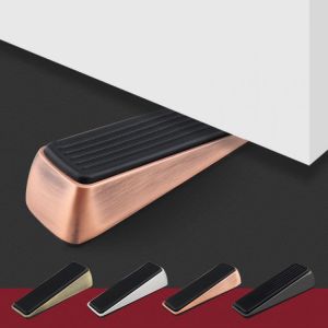 1pc Rubber Door Stopper Wedge Shaped Non-Slip Door Buffers For Office Hotel Room Baby Security Floor Protector Home Accessories