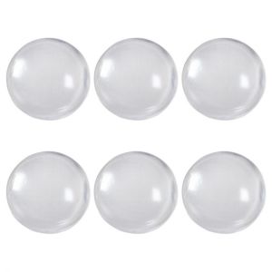 6 Pcs Transparent Door Stoppers Wall Protection Safety Shock Absorber Door Handle Bumper Wall Stickers Protectors Rubber