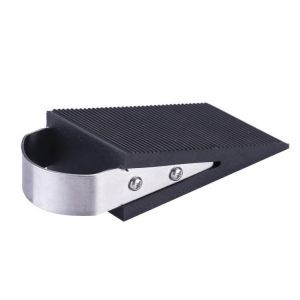 1pcs Rubber Door Stopper Wedge Block Guard Wind Dust Blocker Stopper Protector For Home Children Office With Stainless Steel