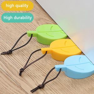 3/4Pcs Leaf Silicone Door Stop Small Cartoon Windproof Door Plug Can Hang Children Anti-Folder Hand Security Door Card Retainer