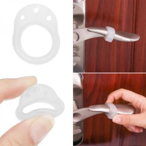 1Pc Silicone door stop transparent door handle anti-collision buffer buffer to protect walls and furniture door stop