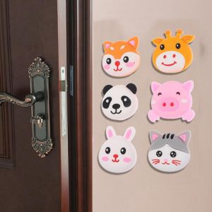 2Pcs New Silicone Wall Protector Door Handle Bumper Guard Stopper Self Adhesive Rubber Round Door Crash Pad Anti-slip Sticker