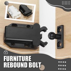 One-Press Furniture Rebound Bolt For cabinets Mechanical door locker,chassis or cabinet rebound Bolt locker