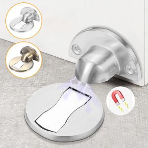 Magnetic Door Stop Hidden Magnet Door Holder Stop Non-nail Sticker Catch Floor Anti-rust Door Stopper Suction Furniture Hardware