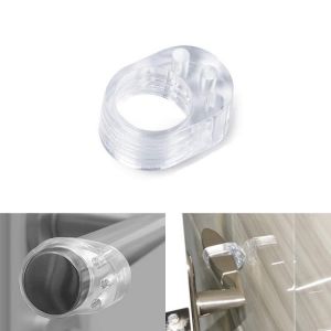 1PC Door Stopper Transparent Door Handle Buffer Wall Protection Silica Gel Doorknob Buffer Safety Anti-Collision Door Stops