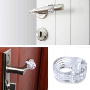 2/5 Door Stop Door Top Silicone Door Handle Cushioning Baby Child Safety Protection Shockproof Cushion Furniture Protection