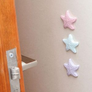 Wall Protectors Self Adhesive Rubber Stop Door Handle Bumper Guard Stoppe Luminous Cabinet Catches for Door Stopper  Doorstop