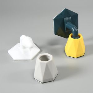 Mute Non-punch Silicone Door Stopper Touch Toilet Wall Absorption Door Plug Anti-bump Door Holder Gear Resistance Door Stopper