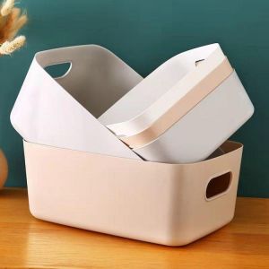 Sundry storage basket student desktop snack storage box plastic cosmetic storage box household kitchen sorting box makeup box