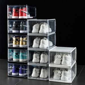 High-end large shoe box storage thickened transparent multiple shoe cabinets shoe cabinets dustproof shoe cabinets collection