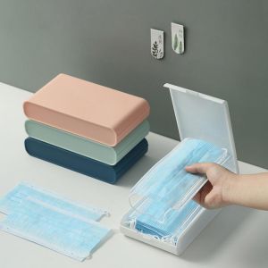 Pratical Mask Organizer Portable Mask Storage Box Moisture-proof Mask Box Multifunctional Paper Holder Sundrie Jewelry Container