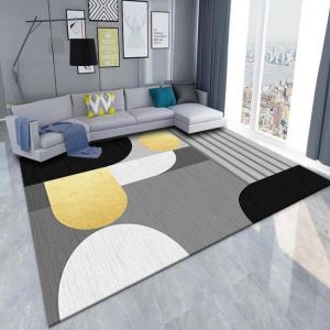 Geometric Printed Carpet Living Room Non-Slip Large Area Rugs Bedroom Indoor Floor Carpet Sofa Coffee Table Mat Home Decoration