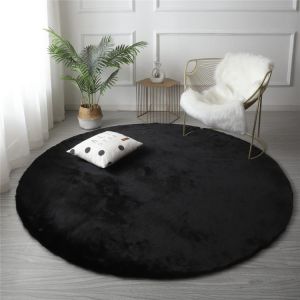 Super Soft Rabbit Faux Fur Plush Area Rug Nursery Plush Shaggy Rug Non Slip Carpet Washable Floor Rugs for Living Room Carpet