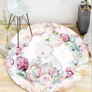 all in one place עיצוב פנים 5 sizes Modern home decorative round carpet fashion cartoon pictures printed round area rugs parlor bedroom floor mat anti-slip