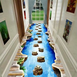 all in one place עיצוב פנים 3D Carpets for Living Room Funny Adventure Floor Area Rugs for Kids Room Decorative Long Hallway Corridor Kitchen Bedroom Rugs