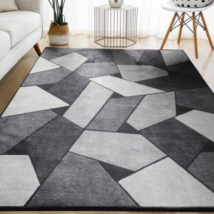 Geometric Carpet for Living Room Velvet Rug Bedroom Bedside Square Rugs Soft Fluffy Carpets Home Kids Salon Sofa Table Decor Mat