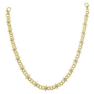 European and American new style full diamond jeans chain single-layer waist chain riding motorcycle chain men's waist chain