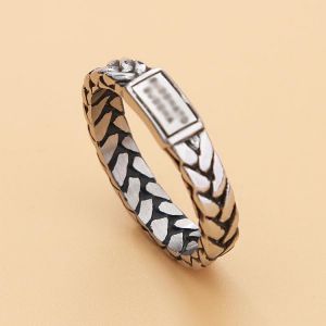 Buddhism 4mm Stainless Steel Buddha Ring Men Punk Biker Chain Ring Religious Belief Buddha Ring Men Women Jewelry Gifts