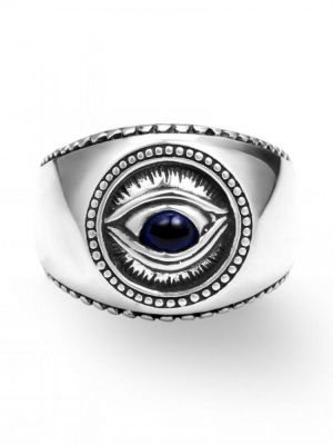 High Quality Demon Eye Fashion Hip Hop Ring Goth Punk Eye Index Finger Ring Men's Jewelry