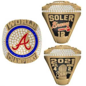 2021 Atlanta American Baseball League Fans Collection Commemorative High Quality Ring Braves Championship Ring
