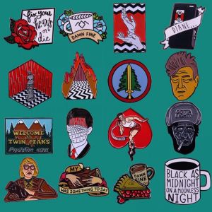 Lynch Style Venus De Milo Enamel Pins Twin Peaks Metal Cartoon Brooch Backpack Hat Collar Lapel Badges Fashion Jewelry Gifts