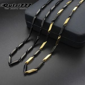 men necklace stainless steel male accessories women necklace punk hip hop fashion jewelry gold chain on the neck long necklace