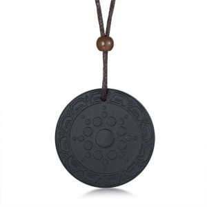 Modyle Quantum Scalar Energy Pendant Necklace for Men Energy Power Health Care Lava Stone Male Jewelry