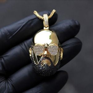 PITUTU New arrival Chain on The Neck Pendant Necklace Men Jewelry Jewelry for Men Necklace for Men Golden Hip Hop Male Pendant