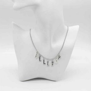 Hip Hop Rock Letters "Hellboy" Necklace, Unisex Fashion Punk Jewelry Necklace Gift