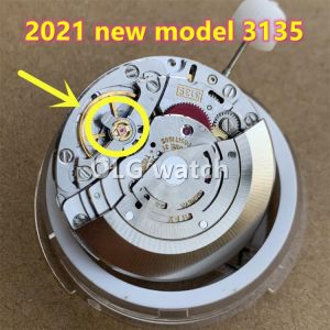 2021 latest models Chinese Super 3135 automatic mechanical movement blue balance wheel Men's watch movement VR NOOB SUB