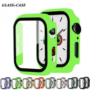 Glass+Cover For Apple Watch Case 44mm 40mm 42mm 38mm iWatch series 5 4 3 6 se bumper+Screen Protector apple watch Accessories