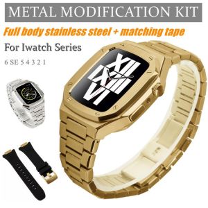 Latest Stainless Steel for Apple Watch Band 44mm 40mm Metal Strap for IWatch Series 6 SE 5 4 42mm 38mm Modification Noble Metal