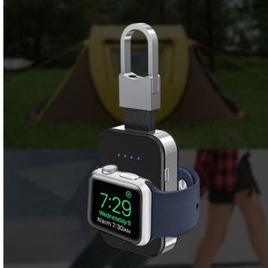 QI Wireless Charger For Apple Watch band 6 se 5 4 3 44mm 40mm 42mm 38 iWatch Portable External battery Pack KeyChain power bank