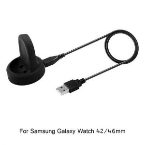 Wireless Charging Dock Cradle Charger For Samsung Galaxy Watch 42mm 46mm SM-R800 R805 R810 R815 Fast Charger