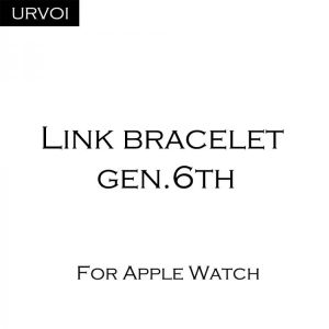 URVOI band for apple watch link bracelet series 7 6 SE 5 4 3 2 strap for iWatch high quality stainless steel adjustable gen.6th