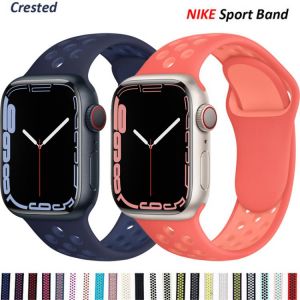 Silicone band For Apple Watch Strap 45mm 41mm 44mm 40mm 38mm 42mm smartwatch watchband bracelet iWatch serie 3 4 5 6 7 se strap