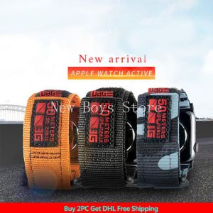 Nylon Sport Watch Band For Iwatch 7 41 45mm 5 6 2 3 38mm 42mm Bracelet Loop Strap For Apple Watch 4 40 44mm Watchbands Wristbelt