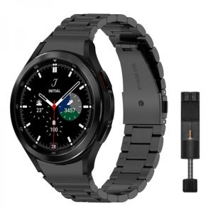 No Gaps Stainless Steel Band for Samsung Galaxy Watch 4 Classic 46mm 42mm/Watch4 44mm 40mm Wrist Strap Curved end Metal Bracelet