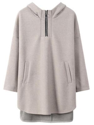 Casual Solid Color Hooded Split Irregular Coats