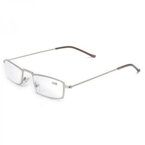 Unisex Metal Frame HD Resin Anti-Fatigue Reading Glasses Comfortable Elegant Simple Fashion Glasses