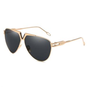 Men Women Trendy HD UV400 Metal Non-polarized Sunglasses Outdoor Mirrored Goggles