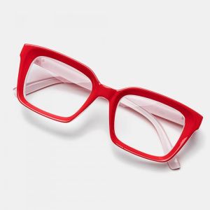 5-color Thick Frame Cat-eye Box Reading Glasses