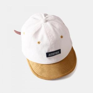 Unisex Contrast Short Baseball Cap Sunshade Sunscreen Cap