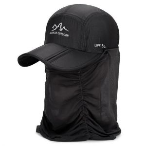 Unisex Outdoor Windproof Sunshade Baseball Cap Ultra-thin Quick-drying Hat Waterproof  Breathable Folding Bike Anti-mosquito Cap