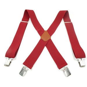 5cm*125cm Plus Size Clip-on Suspenders Four Clips  Adjustable Braces  Oversize Braces Belt