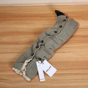 Bang good Women Girl Knitting Boots Long Tube Stockings Lace Button Decorative Legs Protective Socks Hosiery