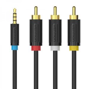 Vention 3.5mm Male to 3RCA Male AV Cable Standard Audio Converter Video Speaker Cable For Android TV