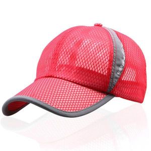 all in one place בגדי גברים Unisex Men Women Mesh Breathable Summer Hat Sport Adjustable Buckle Baseball Cap