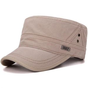 Men Women Thin Vogue Cotton Solid Color Flat Hats Sunshade Casual Outdoors Adjustable Caps